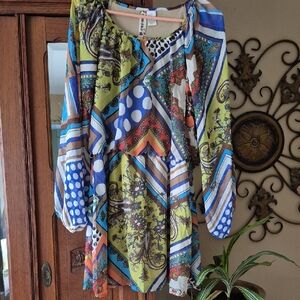 Mimi Chica Multicolor Patterned Dress